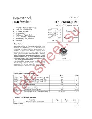IRF7404QPBF datasheet  
